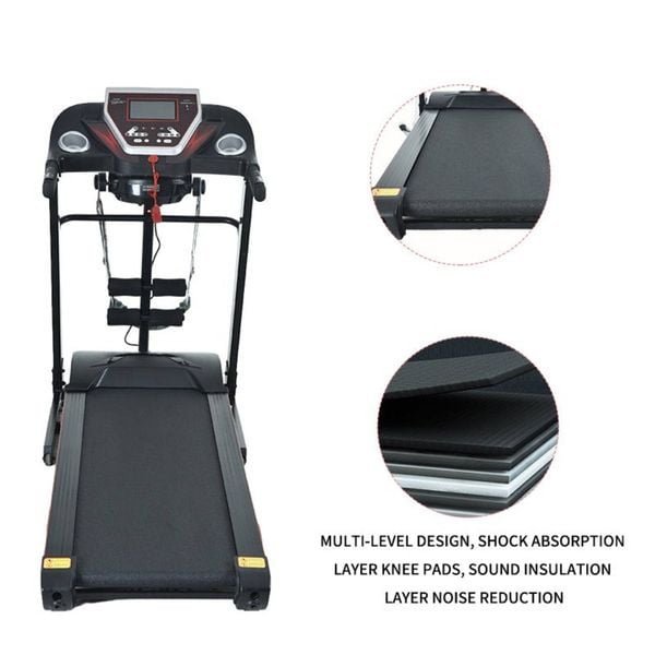 Electric Treadmill Auto Incline Lcd Home Gym 14km/hr