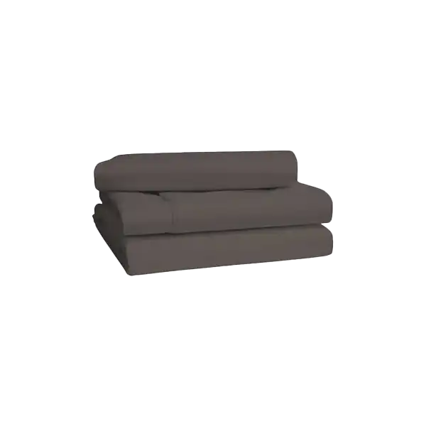 Premium 6x6 6 pieces Cotton Not-Fitted Bedsheets Set - Grey