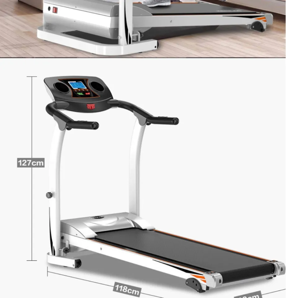 Electric Folding Treadmill Motorized with Incline for Home use - Black