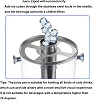 8L Non-Electric Stainless Steel Single Table Juice Dispenser - Silver
