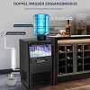 Commercial Ice Maker Ice Cube Machine 45kg/24 Hours with 9kg Ice Storage