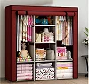 3 Column Portable Steel Cloth Wardrobe – Multicolor