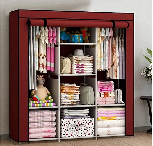 Foldable Fabric Clothes Closet – Portable Bedroom Wardrobe Storage Organizer