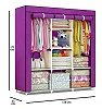 3 Column Steel Cloth Wardrobe – Multicolor