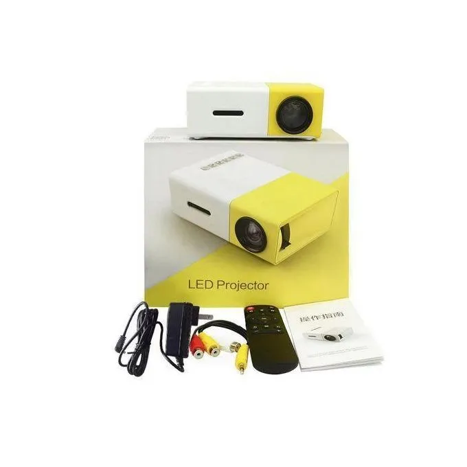 Mini LED Portable Projector Supports 720P / 1080P Video Projector