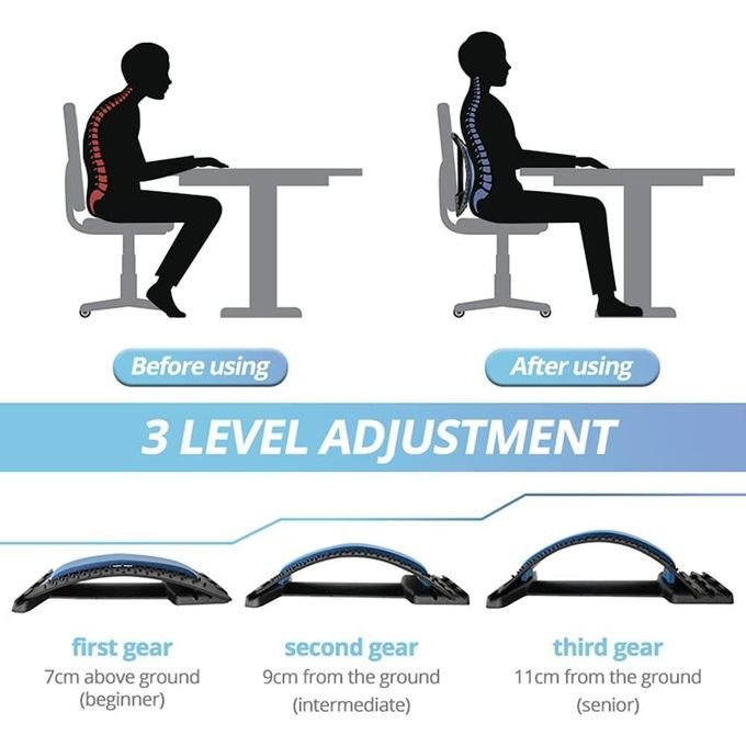 Back Stretcher Multi-level Adjustable Back Massager