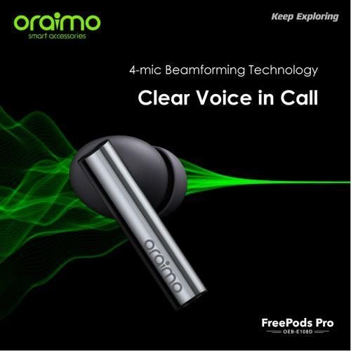 Oraimo FreePods Pro ANC True Wireless Earbuds 45dB ANC Noise Cancellation