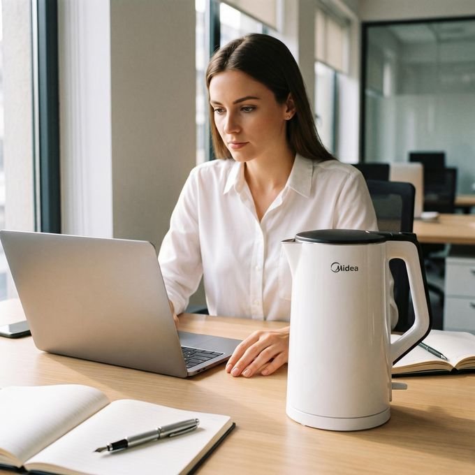 Midea 1.5L Electric Kettle - White