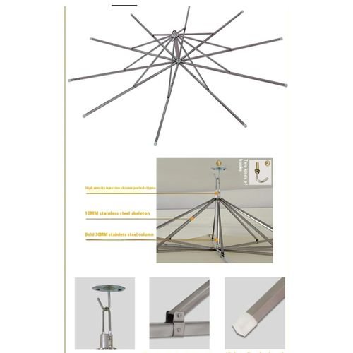 5x6 Umbrella Structure Canopy Bed Net-pink