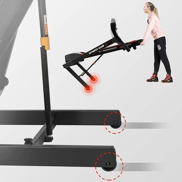Electric Treadmill Auto Incline Lcd Home Gym 14km/hr