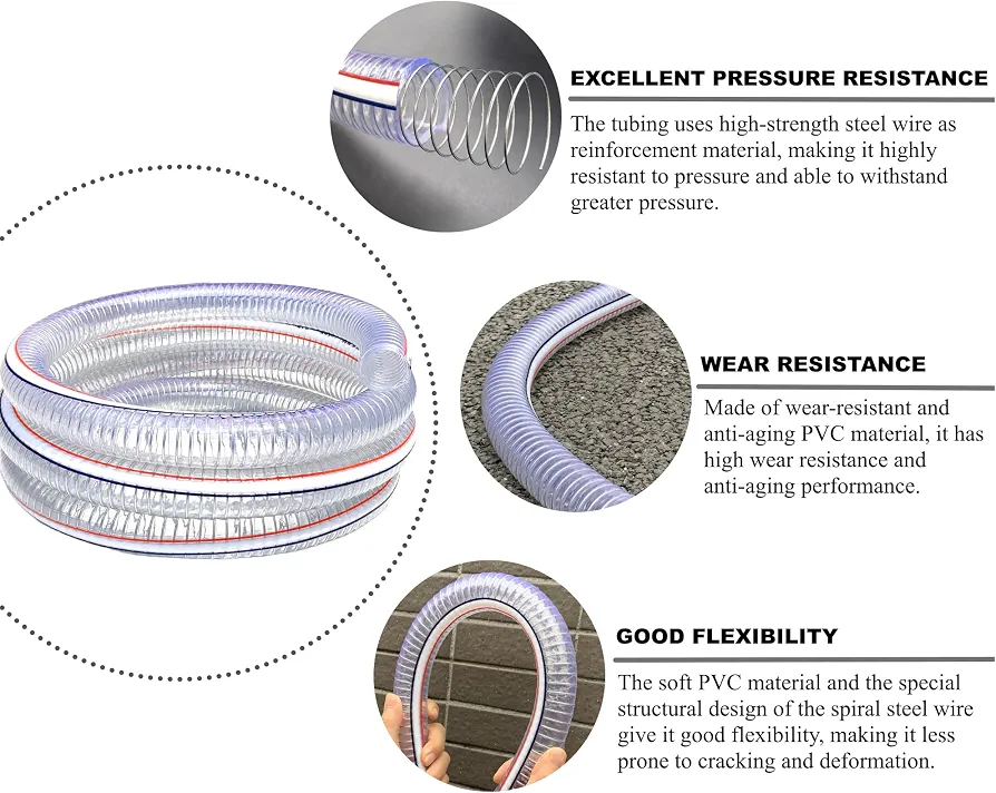 2 Inch Steel Wire Reinforced PVC Suction Hose