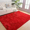 Medium Fluffy Shaggy Center Carpet 1.5m x 2m – Red