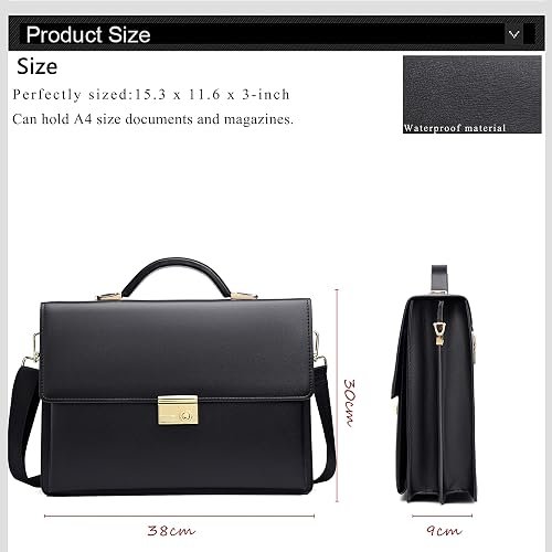 Leather Laptop Business Bag for Men