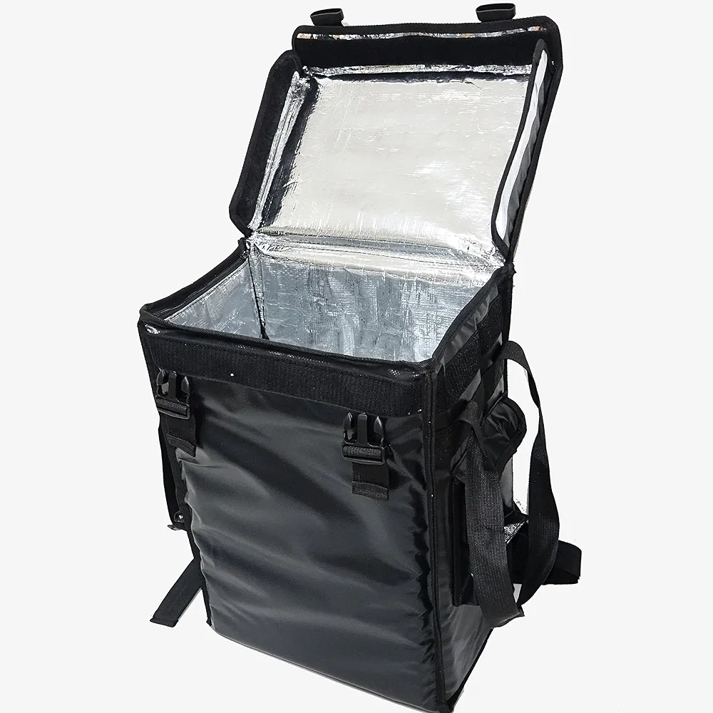 Professional Insulated Food Delivery Backpack with Reflective Safety Strip - Multicolor