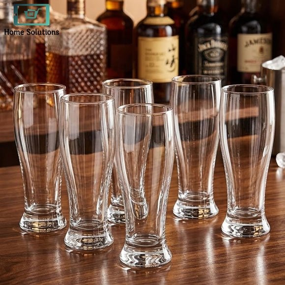 Beer Glasses -6pcs a set - Clear