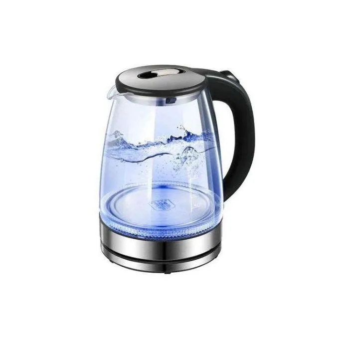 Hoffmans 2L Glass Electric Kettle With LED Blue Light