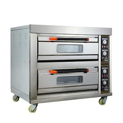 Double Deck 2 Tray Industrial Bakery Oven