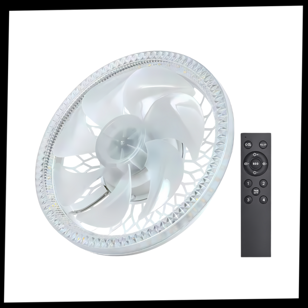 LED Ceiling Fan Lamp With Remote Control for Adjustable Lighting And Speed