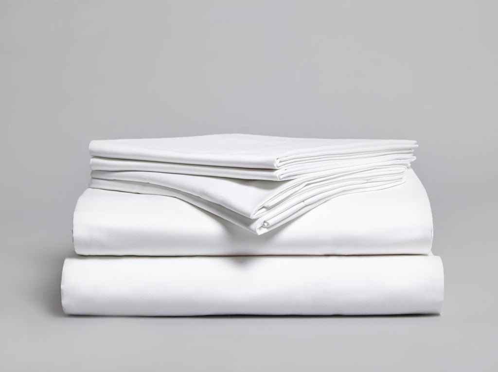 6x6 6pcs Fitted Bedsheets  With 4 Pillowcases - White