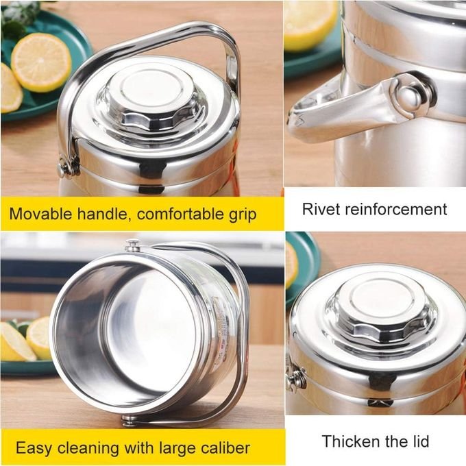 Aulun 2.5L Food Flask – Silver