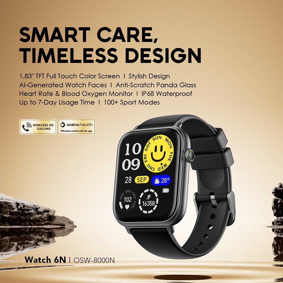 Oraimo Watch 1.83'' Full Touch Color Screen Smart Watch