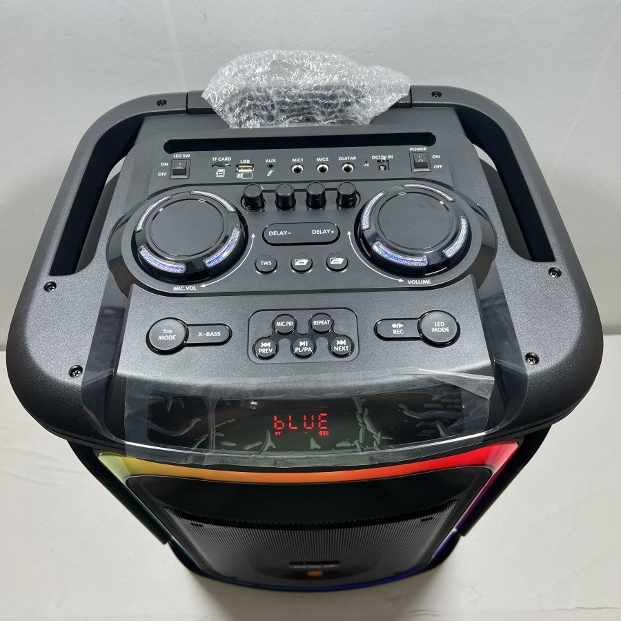 Ailipu Portable Rechargeable Party Speaker with Bluetooth, TWS, and Wireless Microphone Inputs