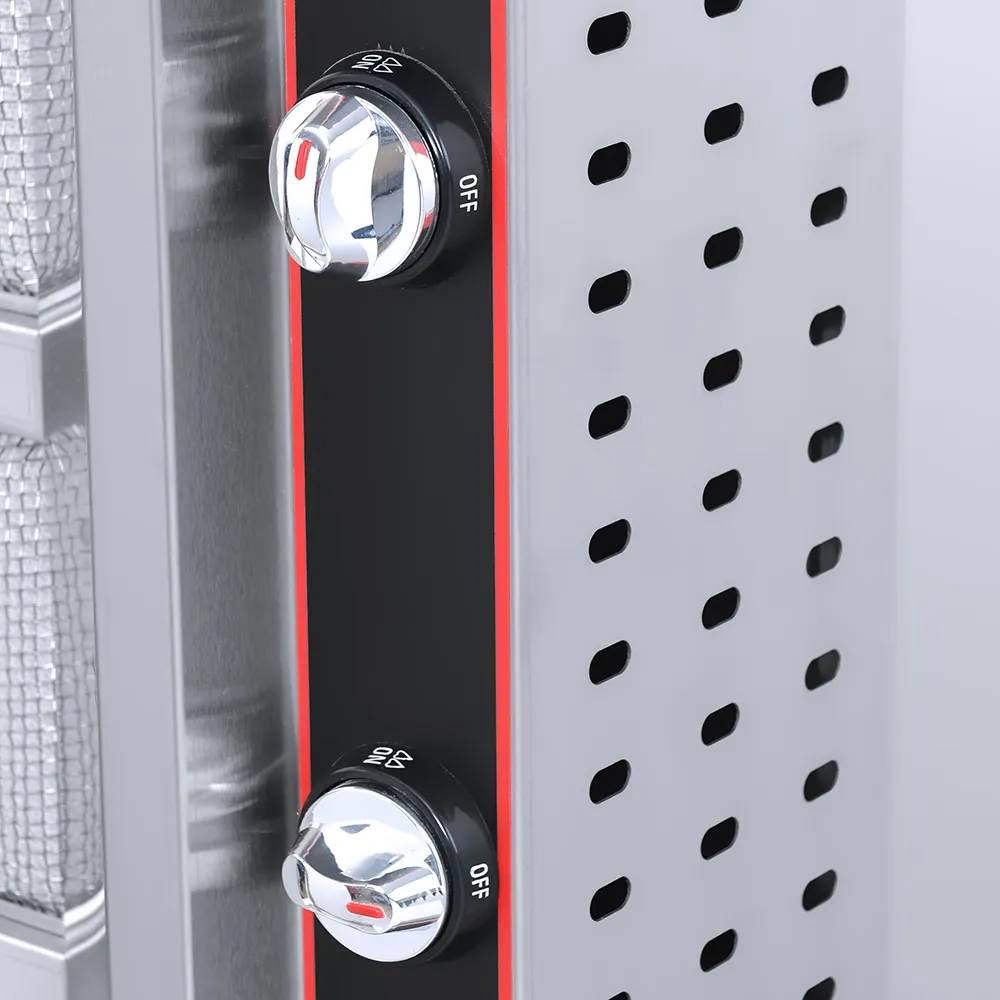 Commercial 3-Burner Gas Shawarma Machine – Stainless Steel Grill