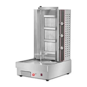 Commercial 3-Burner Gas Shawarma Machine – Stainless Steel Grill