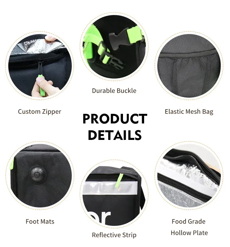 Insulated Uber Eats Food Delivery Bag 40L