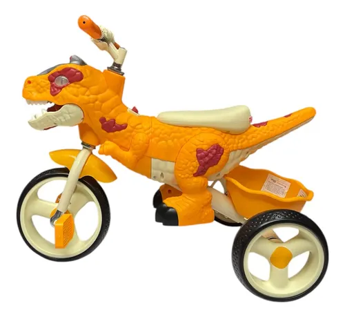 Kids Tricycle for Toddlers 2-5 Year, Dinosaur Kids Trike with arge Basket, Toddler Bike Baby Balance Bike with Light Music, Birthday Gift and Toy for Boys and Girls - Multicolor