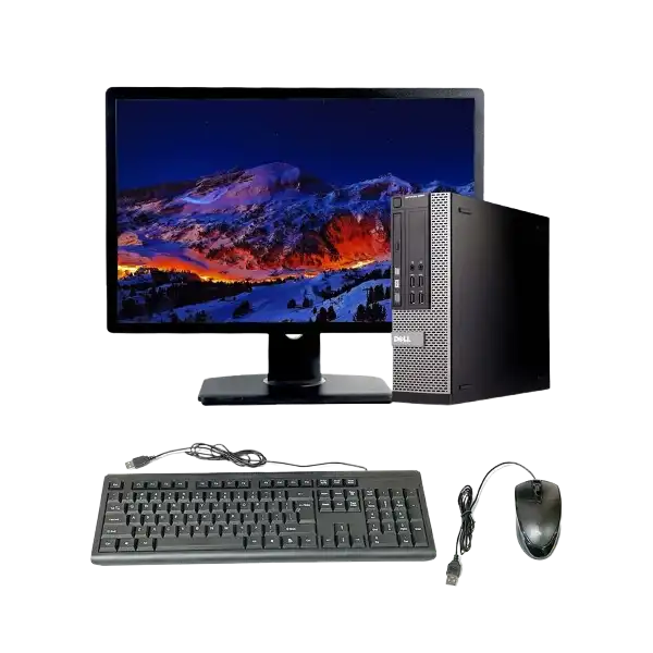 DELL OptiPlex 3020 SFF, Core I3/i5 core Win 10pro 8GB Ram, 500GB HDD, MS Office 2013 Pro 19" LCD-Black