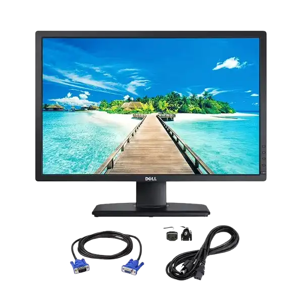 DELL Refurbished 19inch LED Monitor With Free VGA and HDMI Cables- Black