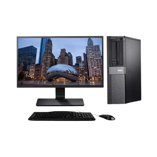DELL OptiPlex 7010 Full Set 19 Inches monitor 4GB RAM 500GB i3 - Black