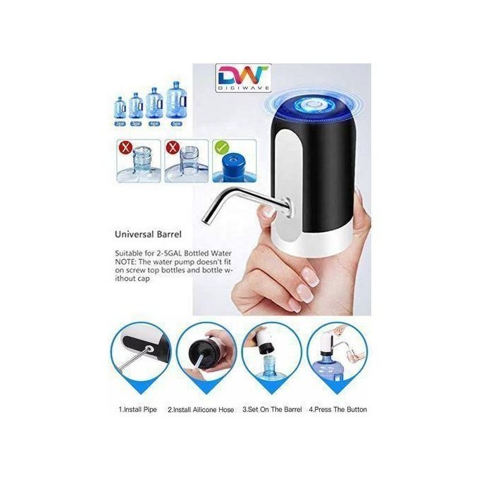 Automatic Usb Chargeable Electric Water Pump Dispensor - White