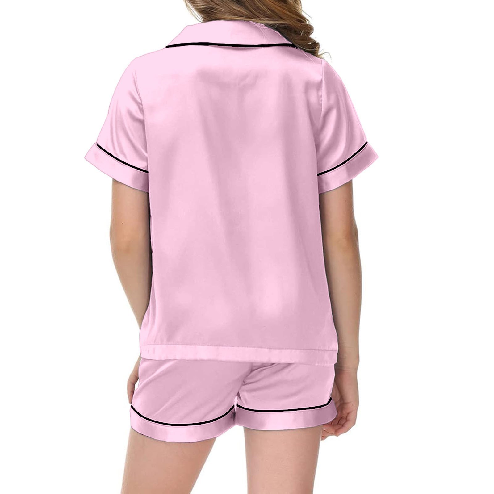 Women's Two Piece Pajama Sleepwear- Pink