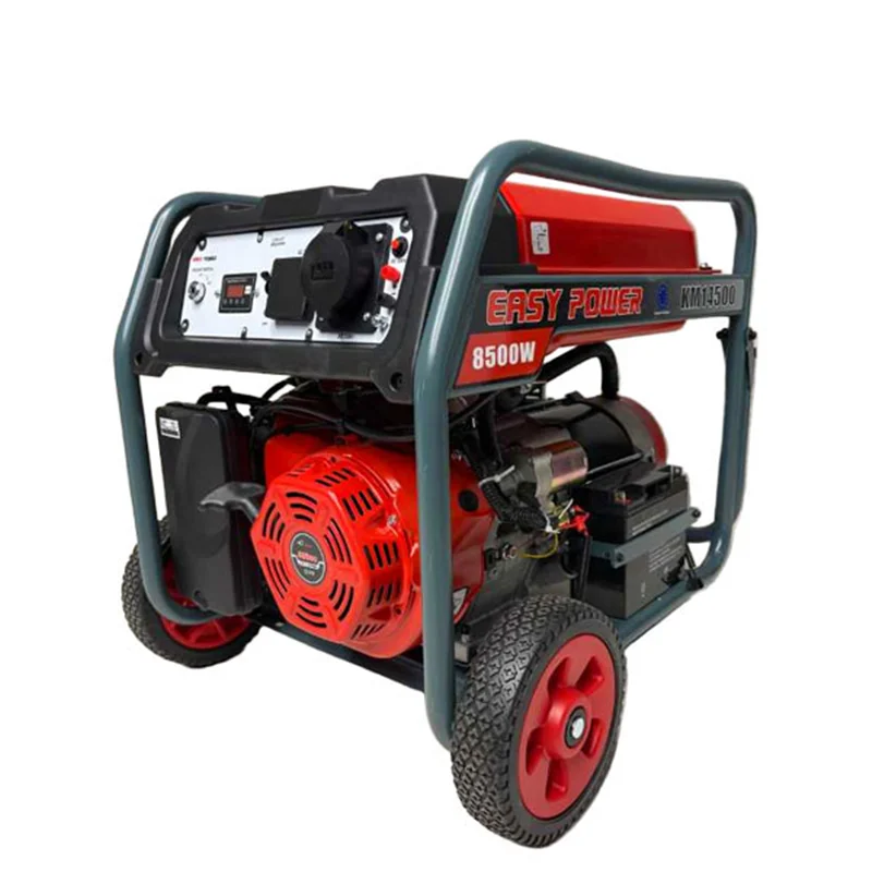 Easy Power KM14500 8KVA Petrol Generator - 8.5KW Maximum Power, Electric Start & Wheels
