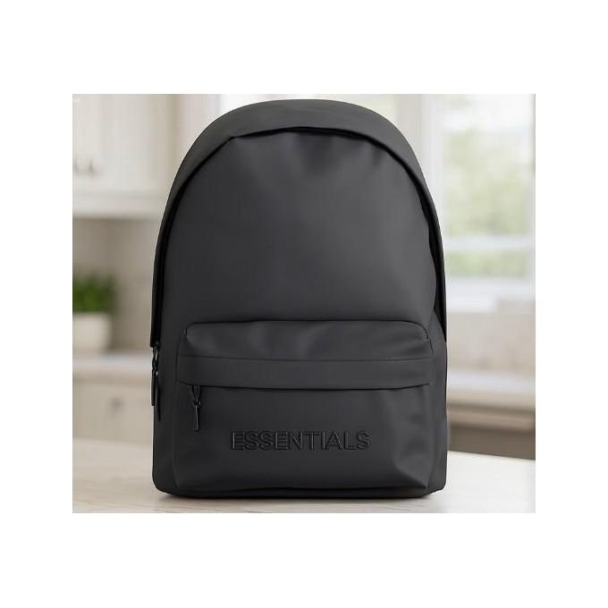 Essential Waterproof Laptop Backpack – Black