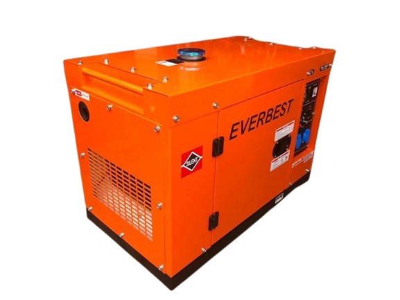 Everbest EY7500ET 7.5 KVA Silent Diesel Generator - Orange