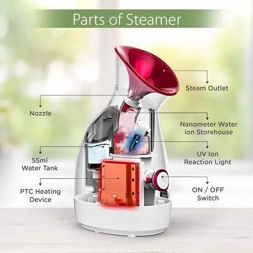 Facial Steamer For Removing Acne From Face -Multicolour