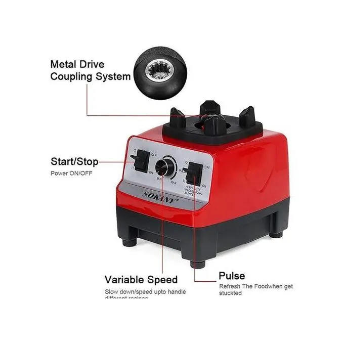 Sokany 2L Heavy Duty Commercial Blender