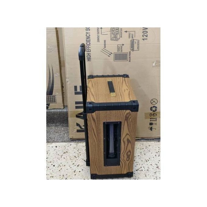 FQL Rechargeable Bluetooth Party Speaker with Wireless Microphone, USB & SD Card Support