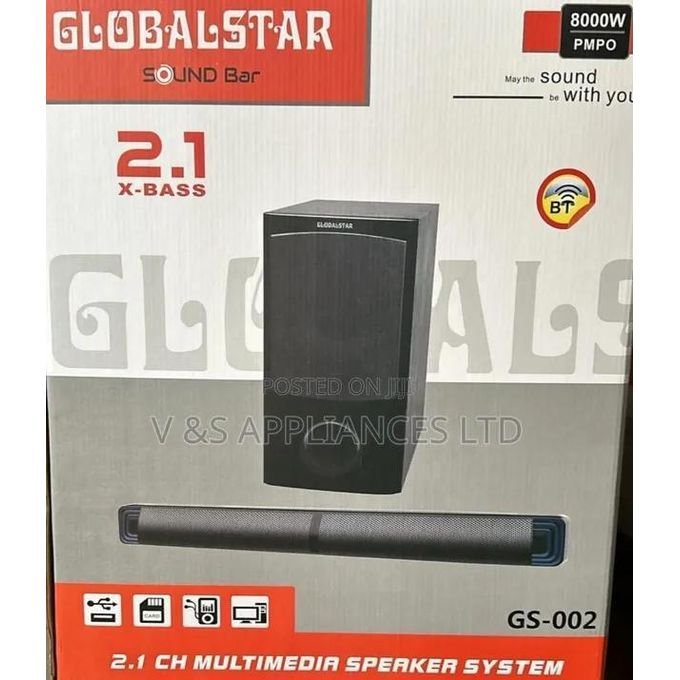 Globalstar GS-002 2.1CH X-Bass Soundbar with Subwoofer