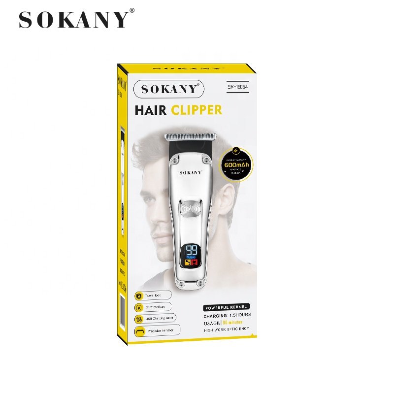 Sokany SK-16064 Professional Hair Clipper with USB Charging and Low