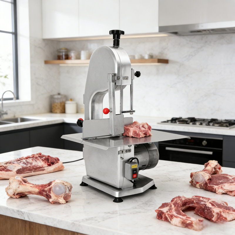 Heavy-Duty Commercial Countertop Electric Meat Bandsaw & Bone Sawing Machine