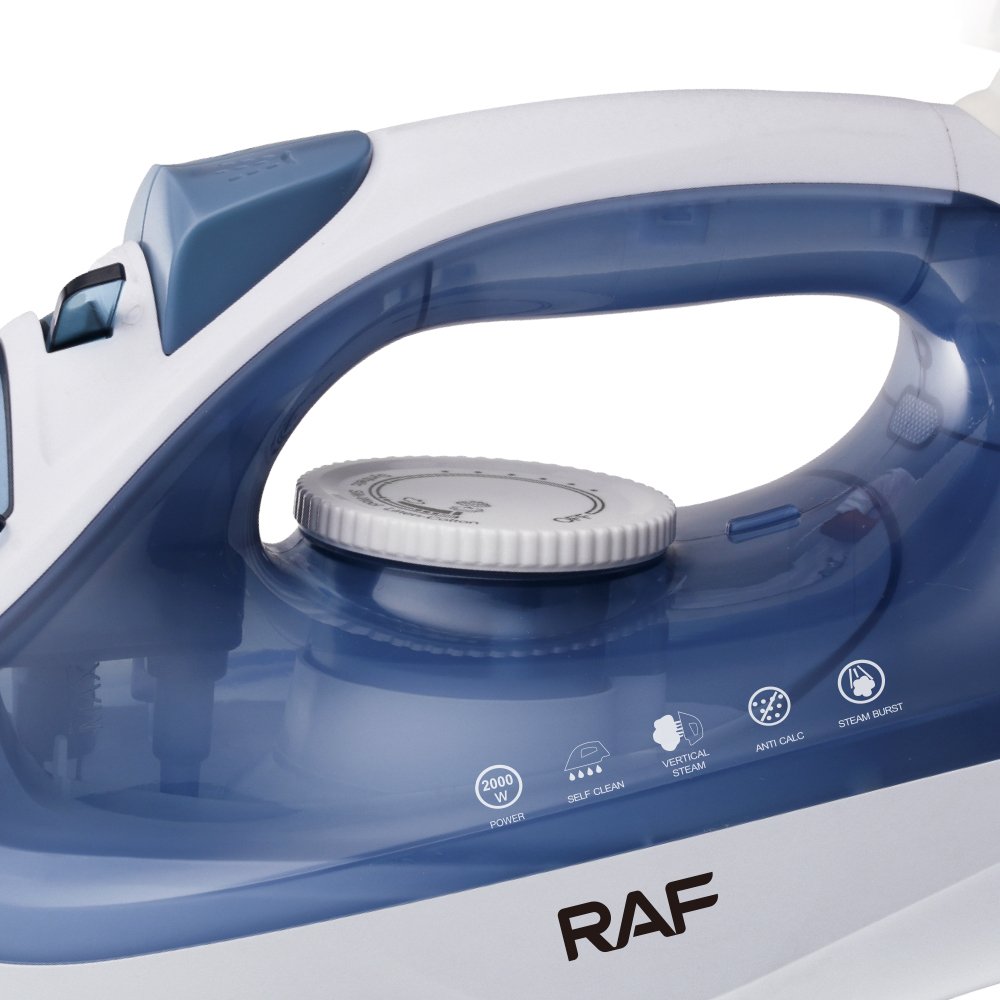 RAF Electric Steam Iron (Model R.1013)  - White/ Blue
