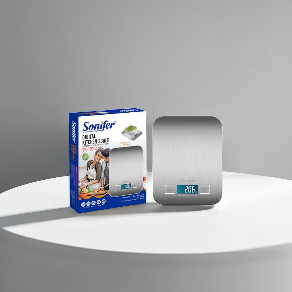 Sonifer Electronic Kitchen Weighing Scale - 5kg/1g Digital Food Scale