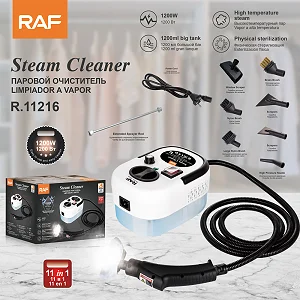 RAF 11-in-1 High-Pressure Steam Cleaner – 1500W, 1200ml Water Tank & Multi-Surface Cleaning
