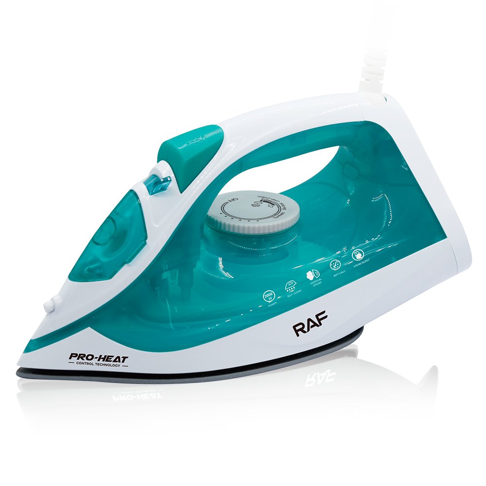RAF Electric Steam Iron (Model R.1013)  - White/ Blue