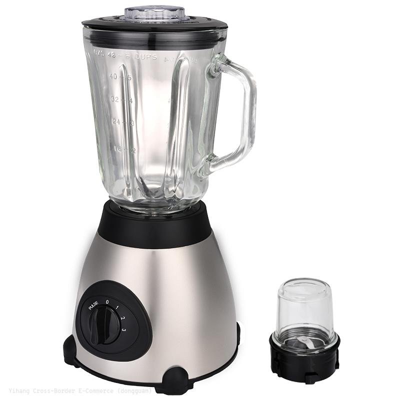 2 in 1 Electric Glass Blender With Meal Grinder 1.5L