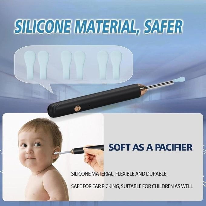 Visual Ear Cleaner Wireless Endoscope Ear Pick with Camera for Android & iPhone- multicolor